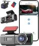 4K Dash Cam Q20 предна и задна, WiFi Даш камера, нощно виждане, 64GB SD, 170°, G-сензор, IPS, APP, снимка 1