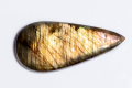 Лабрадорит 44.3ct капка кабошон, снимка 1