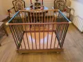 Сгъваема бебешка кошара на колелца , снимка 1