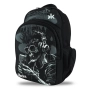 Ученическа раница с череп, Черен, 33x18x48см., снимка 1