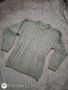 Дамски плетен пуловер , снимка 1 - Блузи с дълъг ръкав и пуловери - 45257056