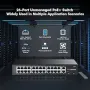 24-портов PoE превключвател, 10/100Mbps PoE+ портове, 2 Gigabit Ethernet Uplink, снимка 3