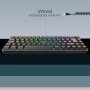 K208 Компактна TKL кабелна клавиатура RGB 69 клавиша – Черна НОВА, снимка 3