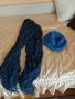 Шал и шапка в синьо , снимка 1 - Шалове - 45717929