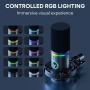 Микрофон Maono PD200X с програмируеми RGB светлини, За игри, подкаст, стрийминг, XLR/USB, снимка 2