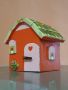 Цветна дървена къщичка , снимка 1 - Сувенири от дърво - 45435961
