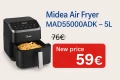  Air Fryer MAD55000ADK – 5L Midea, Намаление,12м гаранция,последни 8бр, снимка 1