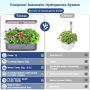 Yoocaa 12 Хидропонна система за отглеждане на растения/36W LED пълен спектър/билкова градина 50 см В, снимка 6