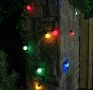 Гирлянд от крушки с цветни светлини. 5 метра дълга верига от цветни LED крушки; Ярка и цветна светли, снимка 4