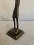  Бронзова/месингова статуя на африкански племенен човек, снимка 6