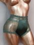 XXL Зелена сатенена бикина с висока талия , снимка 2