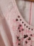Розова блузка с бродерии памучна материя , снимка 7