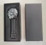 Zhowe Silver Black Lethar ME920135 Луксозен мъжки кварцов часовник с кожена, снимка 9