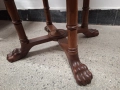 Антична Викторианска маса от орех , снимка 7