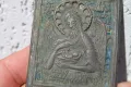 Стара бронзова икона с емайл , снимка 3