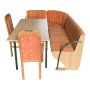 Кухненски ъгъл ,маса и два стола, снимка 1 - Дивани и мека мебел - 45368063