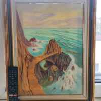 Френска картина морски пейзаж, снимка 2 - Картини - 45554464