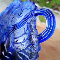 2броя Сини чинийки листо, снимка 1 - Чинии - 45495586