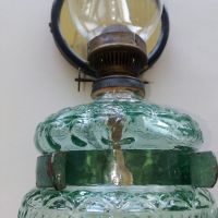 Стара газена лампа,голяма /№8/ комплект със стъклото., снимка 2 - Антикварни и старинни предмети - 45323206