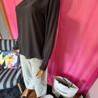 НОВА черна блуза MANGO , снимка 5 - Блузи с дълъг ръкав и пуловери - 45380017