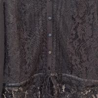 Дантелена черна риза, снимка 12 - Ризи - 11001288