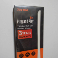 Безжичен мрежови адаптер Tenda U2, 150Mbps, Wireless N, USB 2.0, бял, 1 външна антена, снимка 1 - Мрежови адаптери - 45024812
