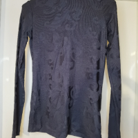 Черно релефно поло Corso Italia, снимка 14 - Блузи с дълъг ръкав и пуловери - 44956083