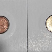Монети Сингапур (UNC) - 2 бр. [1994 - 1995], снимка 1 - Нумизматика и бонистика - 45699146