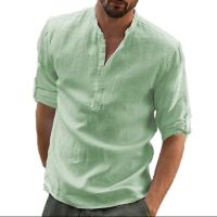 Мъжки ленени ризи , снимка 2 - Ризи - 45503520