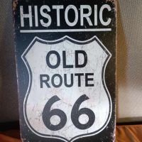 HISTORIC OLD ROAD 66-метална табела(плакет), снимка 3 - Аксесоари и консумативи - 45804184