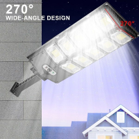 Соларна улична лампа с 420 LED диода, дистанционно, сензор за движение и фотоклетка , снимка 2 - Соларни лампи - 44989470