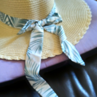 Сламена шапка женска с панделка маркова размер 58 нова, снимка 2 - Шапки - 44942995