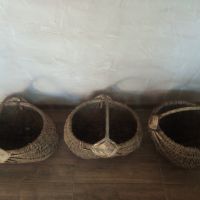 Плетени кошници -3 броя., снимка 4 - Антикварни и старинни предмети - 45681357
