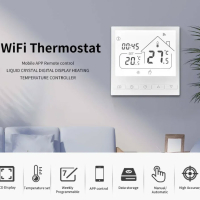 Нов Tuya WiFi интелигентен термостат Температурен регулатор за електрическо подово отопление 16 А, снимка 3 - Ламиниран паркет и подложки - 44957071