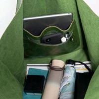 Качествена голяма зелена чанта отекокожа, снимка 2 - Чанти - 45489817