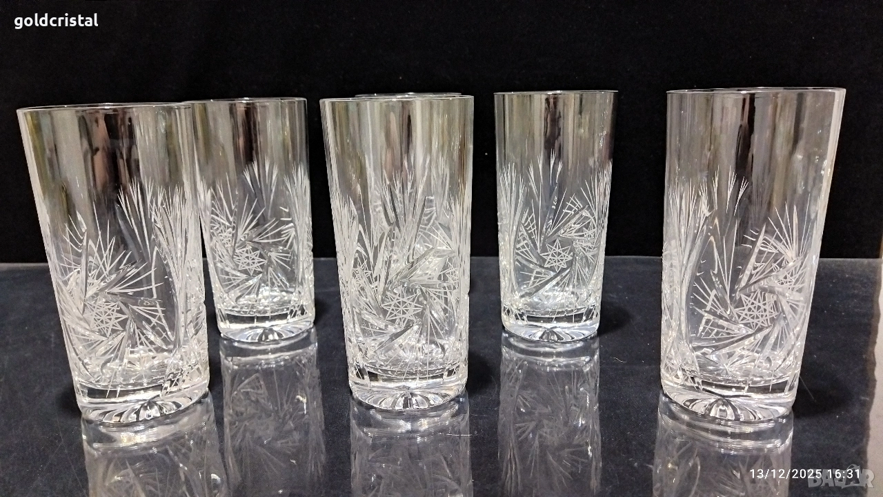 кристални чаши за вода, снимка 1
