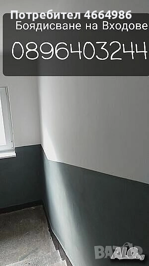 Бояджийски услуги боядисване на входове апартаменти офиси, снимка 1