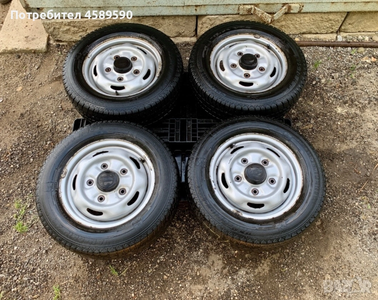 4бр.Оригинални железни джанти + ЗИМНИ ГУМИ Semperit 195/70/15C 15" 5x160 за Ford Transit(2000-2024), снимка 1