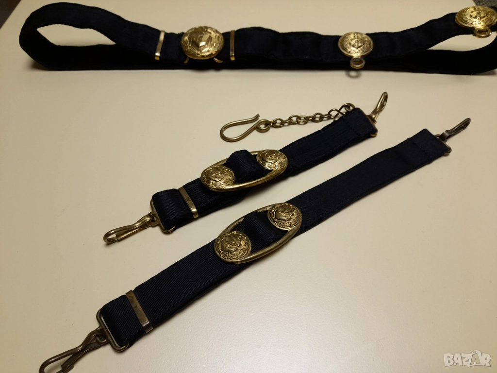 Колан с носачи за съветски(руски)морски офицерски кортик, снимка 1