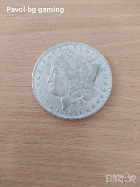1 Американски долар 1881 -реплика , снимка 1
