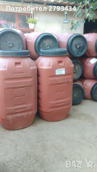 Бидони 240 л дебелостенни от храни , снимка 1