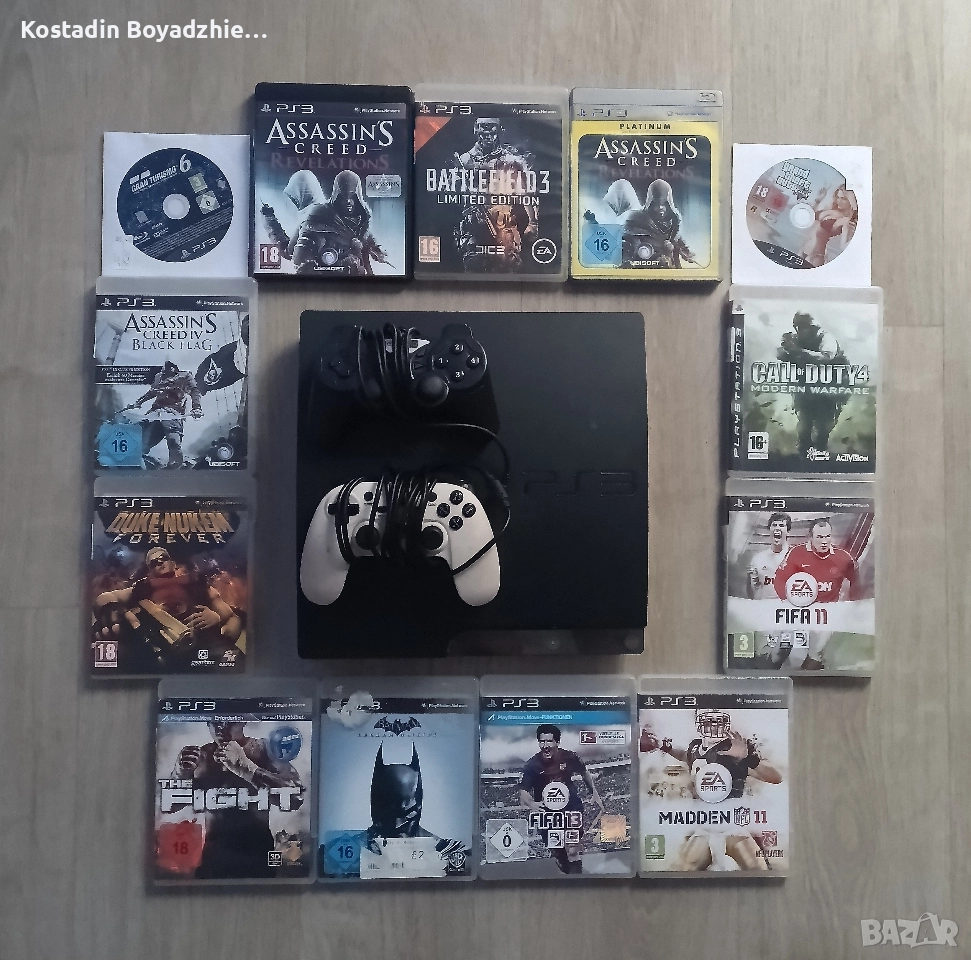 PS3 с игри и контролери , снимка 1