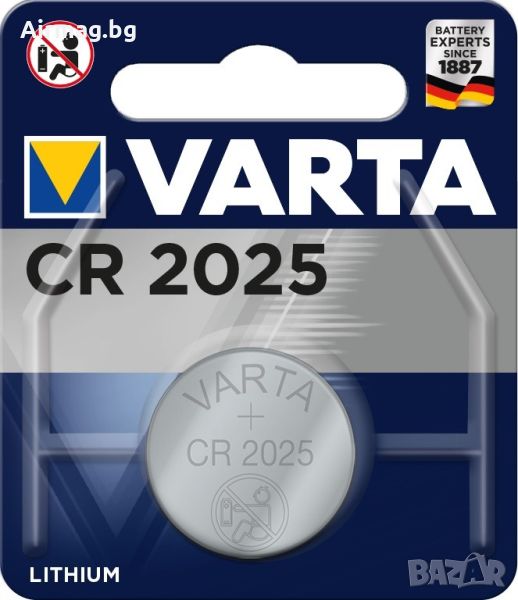 Батерия Varta Lithium 6025 CR2025 1бр. блистер, снимка 1