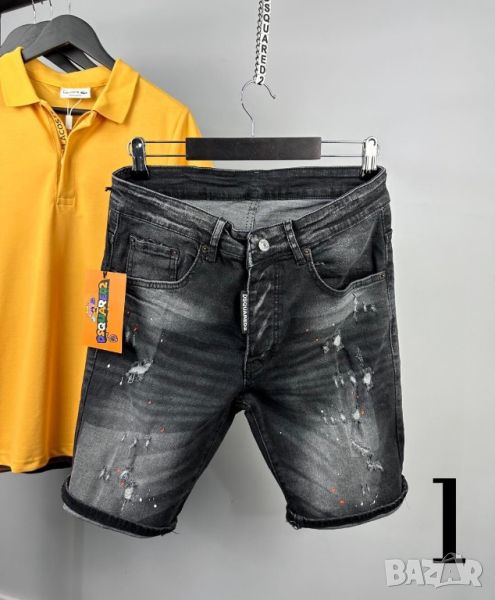 Dsquared 9 модела мъжки черни къси дънки, снимка 1