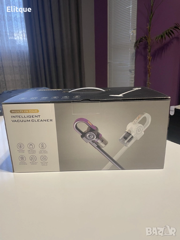 Безжична преносима прахосмукачка с голямо засмукване за отстраняване на ултравиолетови акари 3 в 1 ., снимка 1