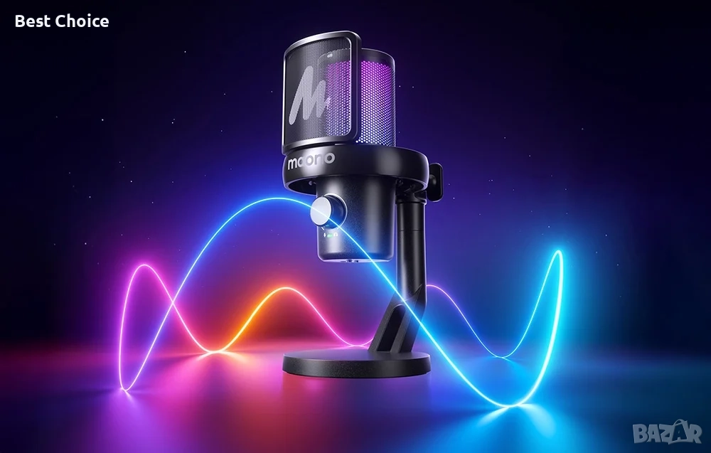 Гейминг Maono DM40 Pro безжичен USB кондензаторен микрофон за PC, PlayStation и др., снимка 1