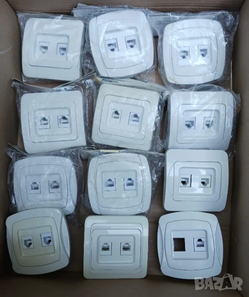 12 бр. розетки RJ45, снимка 1