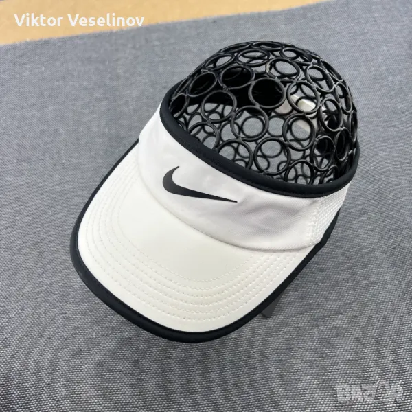 Nike Featherlight Visor Cap One Size Шапка с Козирка Бяла, снимка 1
