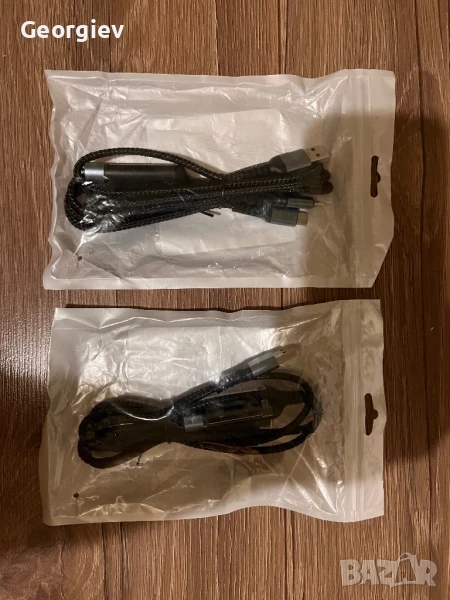 2 бр. кабел за зареждане на smart устройства 3 в 1, снимка 1