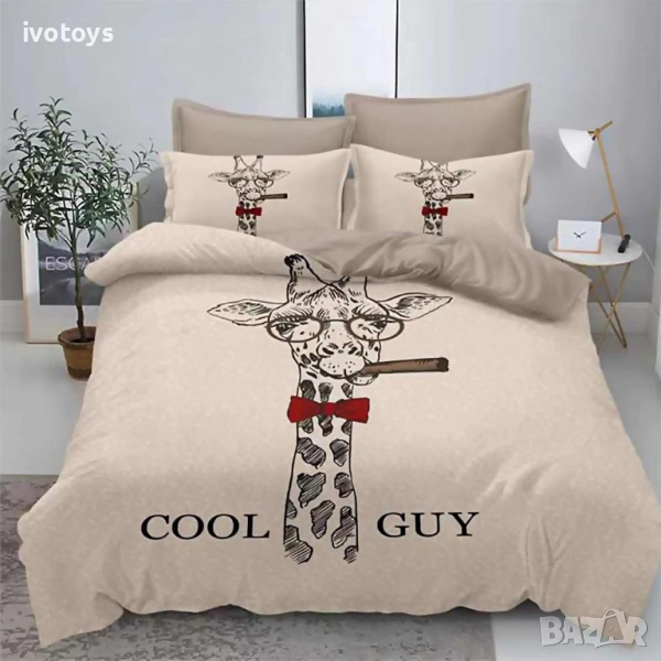 Двулицево спално бельо, 6 части (Реално Изображение) - Модел WS17308, снимка 1